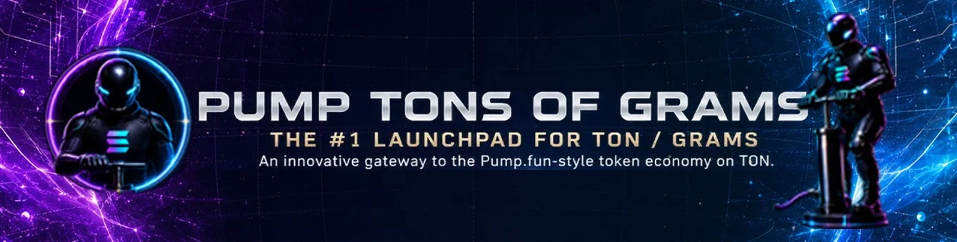 Pump Tons Of Grams โ the #1 launchpad for TON / Grams. An innovative gateway to the Pump.fun-style token economy on TON.